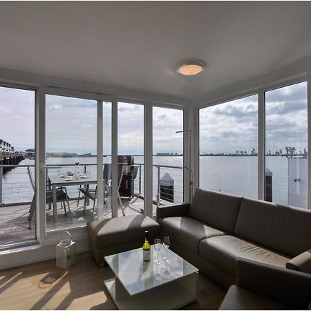Schwimmendes Haus Hausboot Villa Olpenitz Bagian luar foto