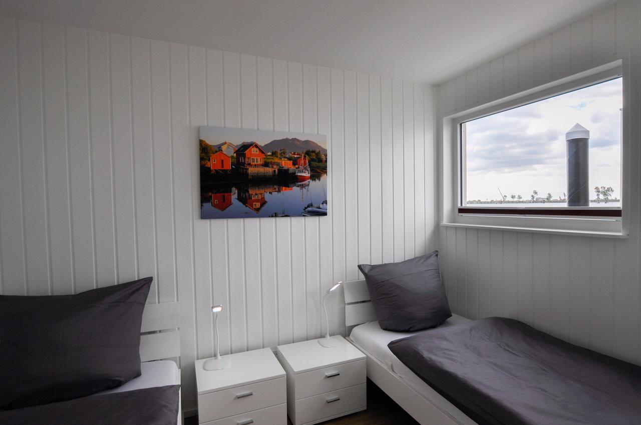 Schwimmendes Haus Hausboot Villa Olpenitz Bagian luar foto