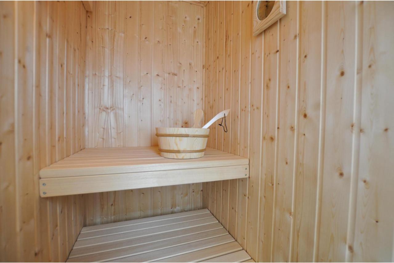 Schwimmendes Haus Hausboot Villa Olpenitz Bagian luar foto